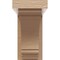 Ekena Millwork 3"W x 6"D x 6"H Classic Warren Rough Cedar Woodgrain TimberThane Corbel, Primed Tan CORUR03X06X06WARRCPR - alternate 5